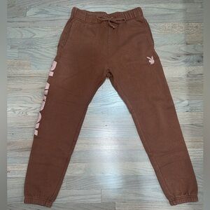 Playboy x Pacsun brown sweatpants
